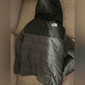 The North Face Big Boys' Reversible Chimbo Full-Zip Hooded Jacket-Grey